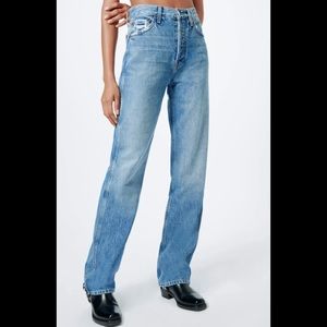 Re/Done Women's High Rise Jeans - Light Blue